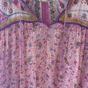 70’s floral Vintage gauze boho maxi/midi